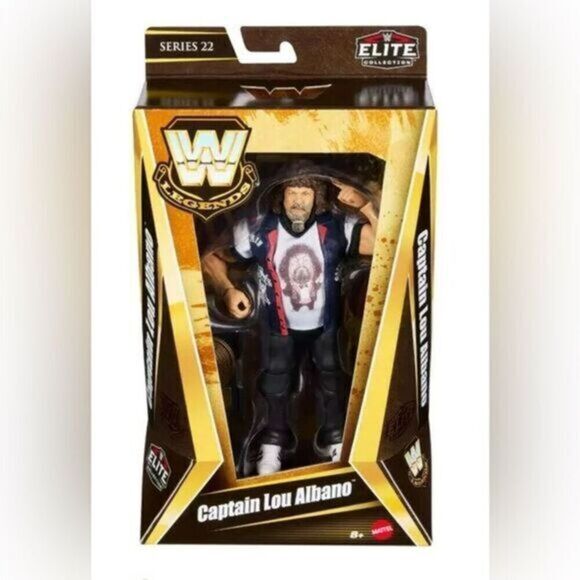 NIB WWE CAPTAIN LOU ALBANO Legends Elite Collection Action Wrestling Series 22 - Picture 1 of 5